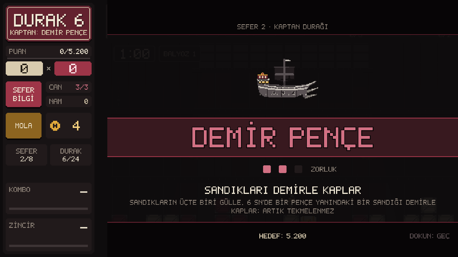 Kaptan tanıtımı: DEMİR PENÇE, sandıkları demirle kaplar